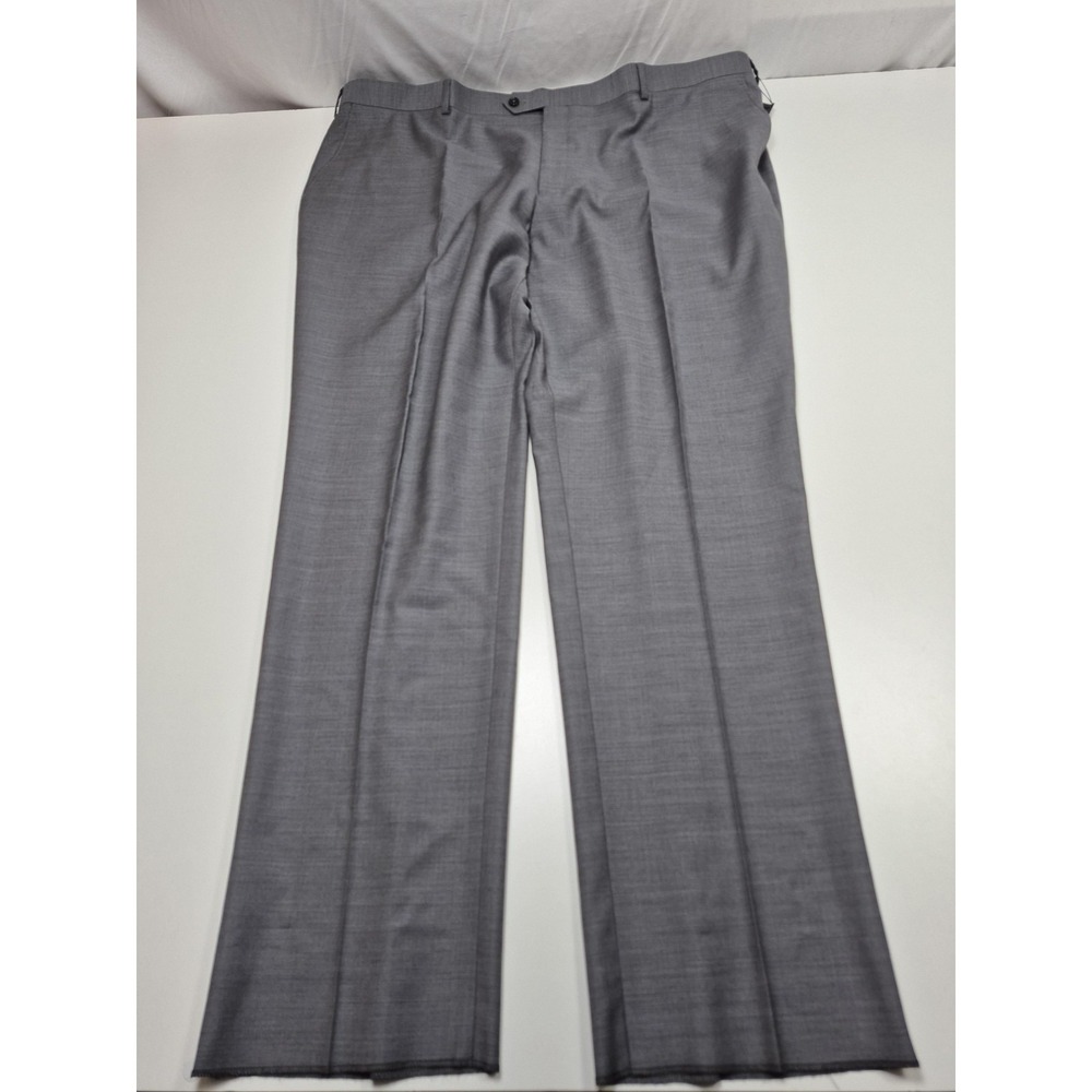 Galante Dress Pants Men's 50x36 Gray Wool Flat Front Classic Business Italy NWT